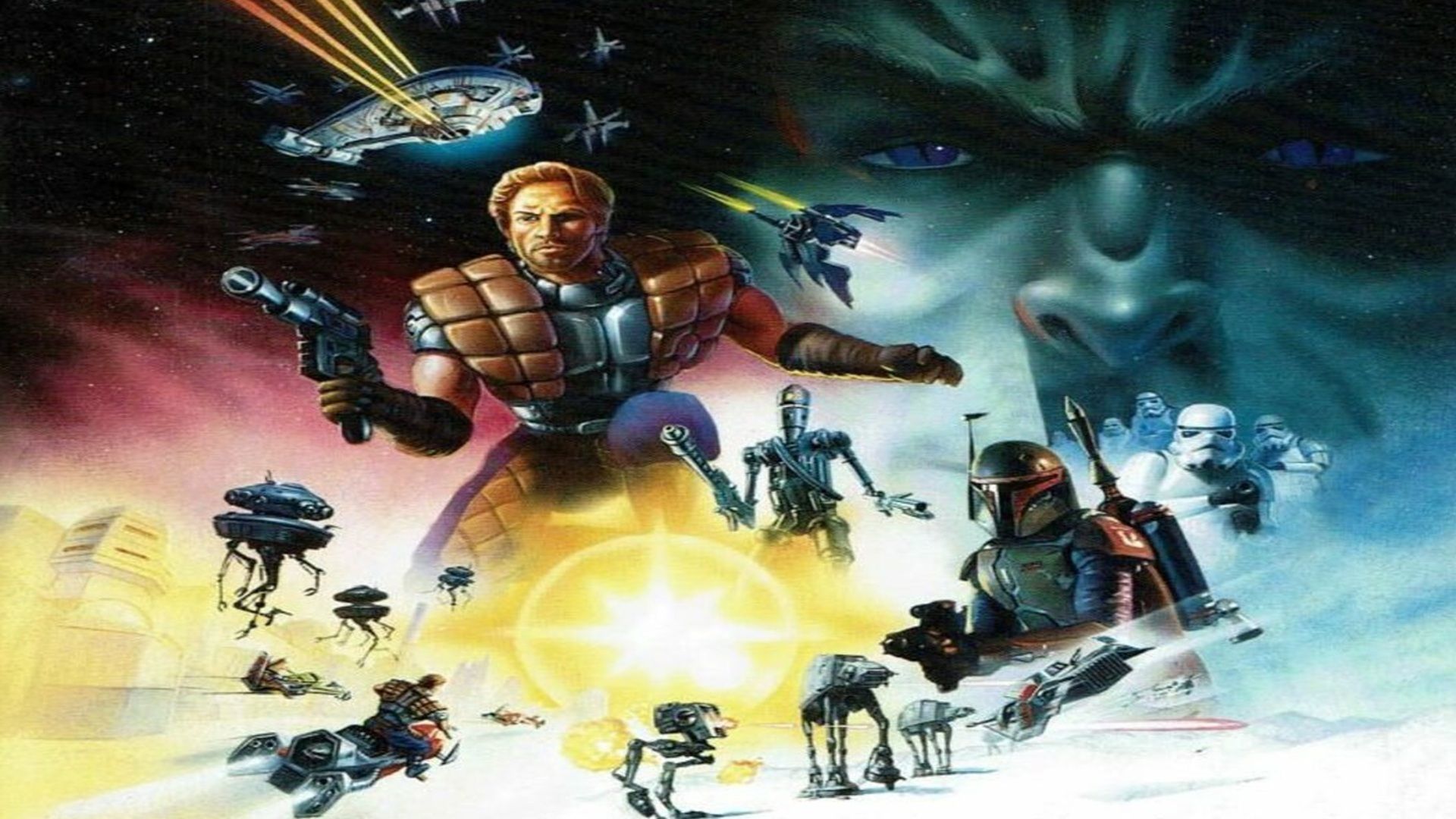 The key art for the release of Star Wars: Shadows of the Empire