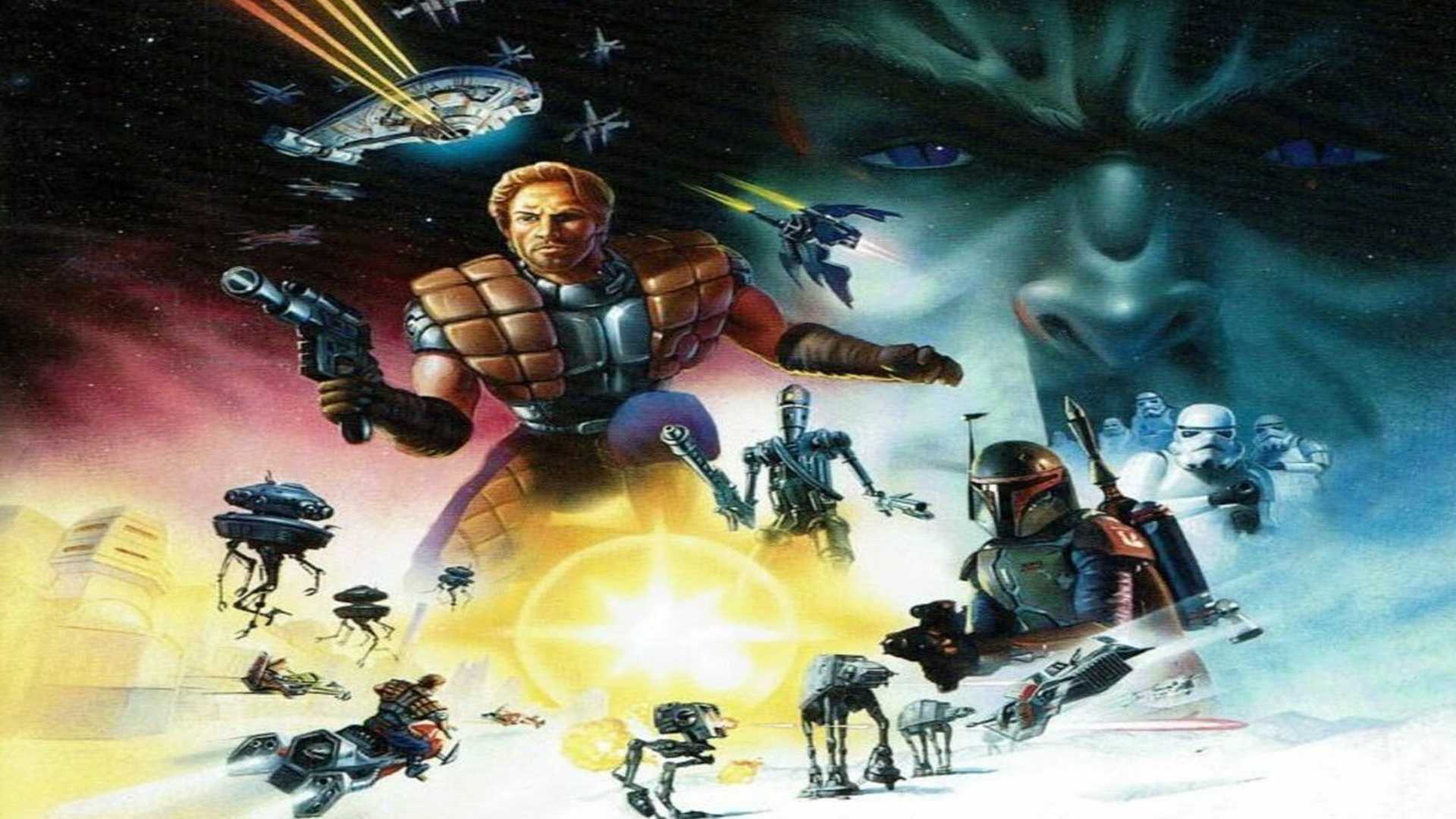 The key art for the release of Star Wars: Shadows of the Empire