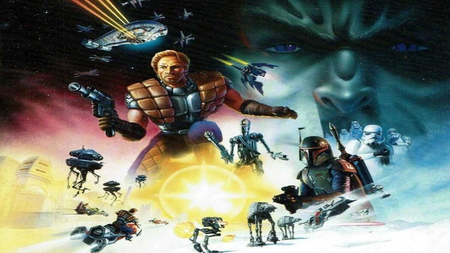 The key art for the release of Star Wars: Shadows of the Empire