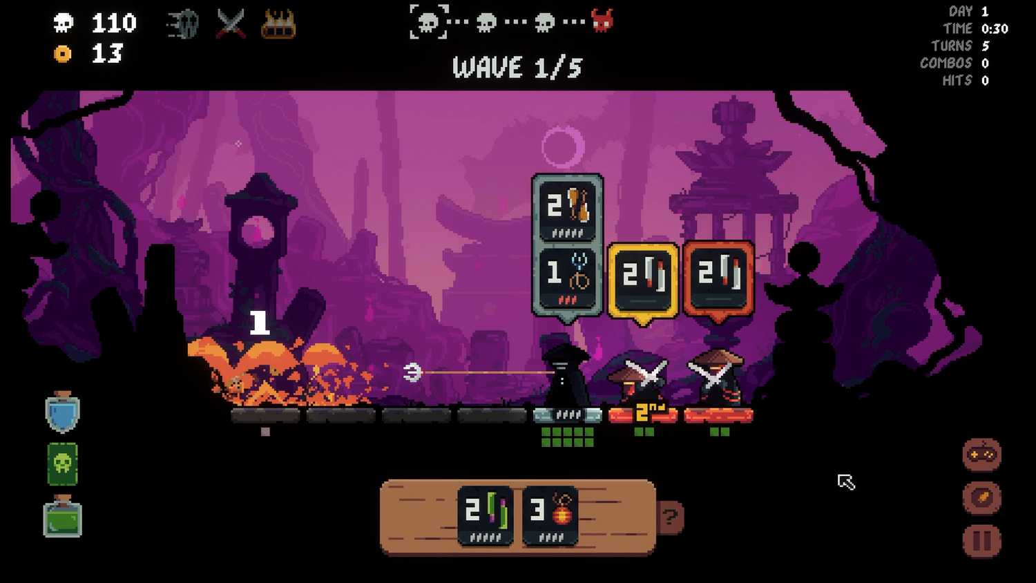 Shogun Showdown character performing a Grapple Attack