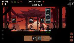 Shogun Showdown three weapon attack queued up