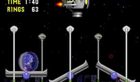 A screenshot of gameplay of Sonic the Hedgehog