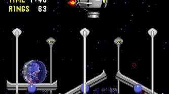 A screenshot of gameplay of Sonic the Hedgehog