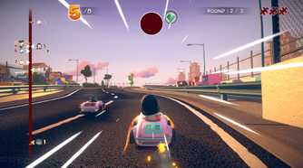 An official screenshot of Garfield Kart - Furious Racing's single-player