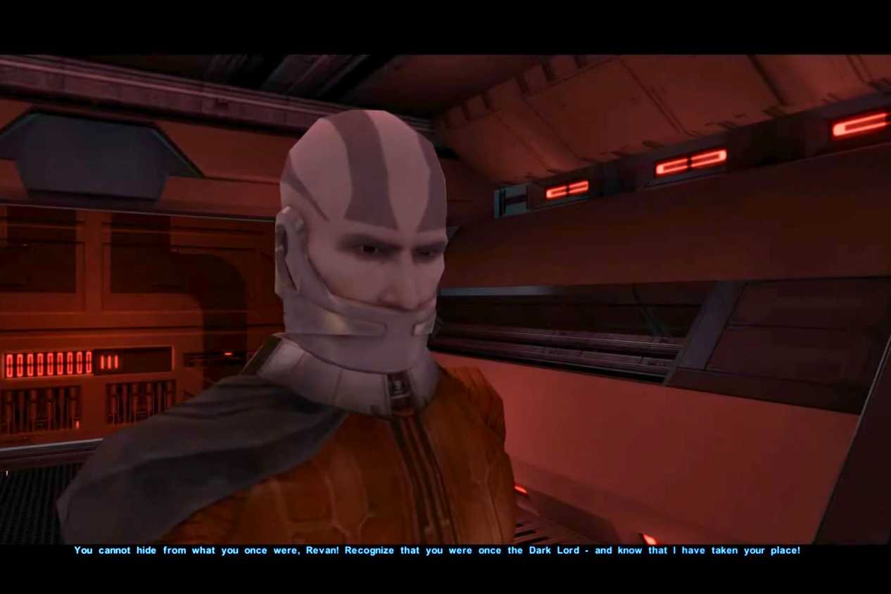 Darth Malak at the end of Star Wars: Knights of the Old Republic
