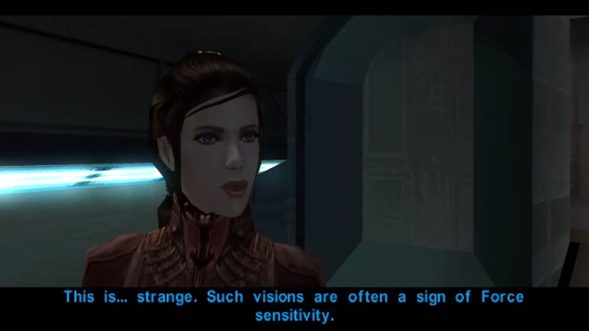 A screenshot of gameplay of Star Wars Knights of the Old Republic.