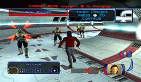 Star Wars KOTOR Sith Soldier in a ship hallway