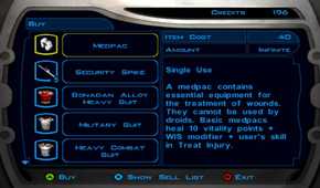 A screenshot of gameplay of Star Wars Knights of the Old Republic.