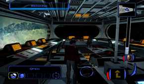 A screenshot of gameplay of Star Wars Knights of the Old Republic.