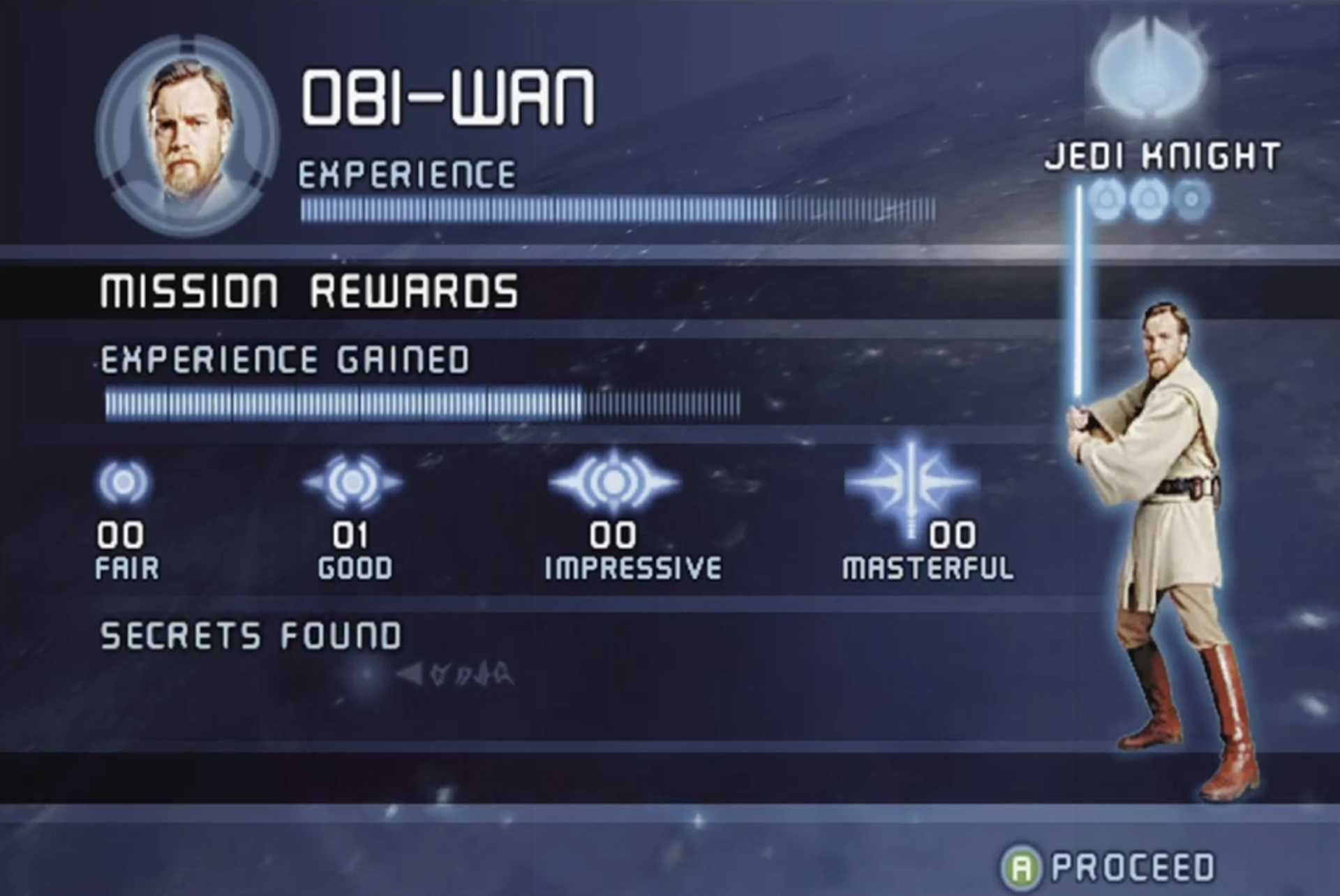 A screenshot of gameplay from Star Wars Episode 3 Revenge of the Sith.