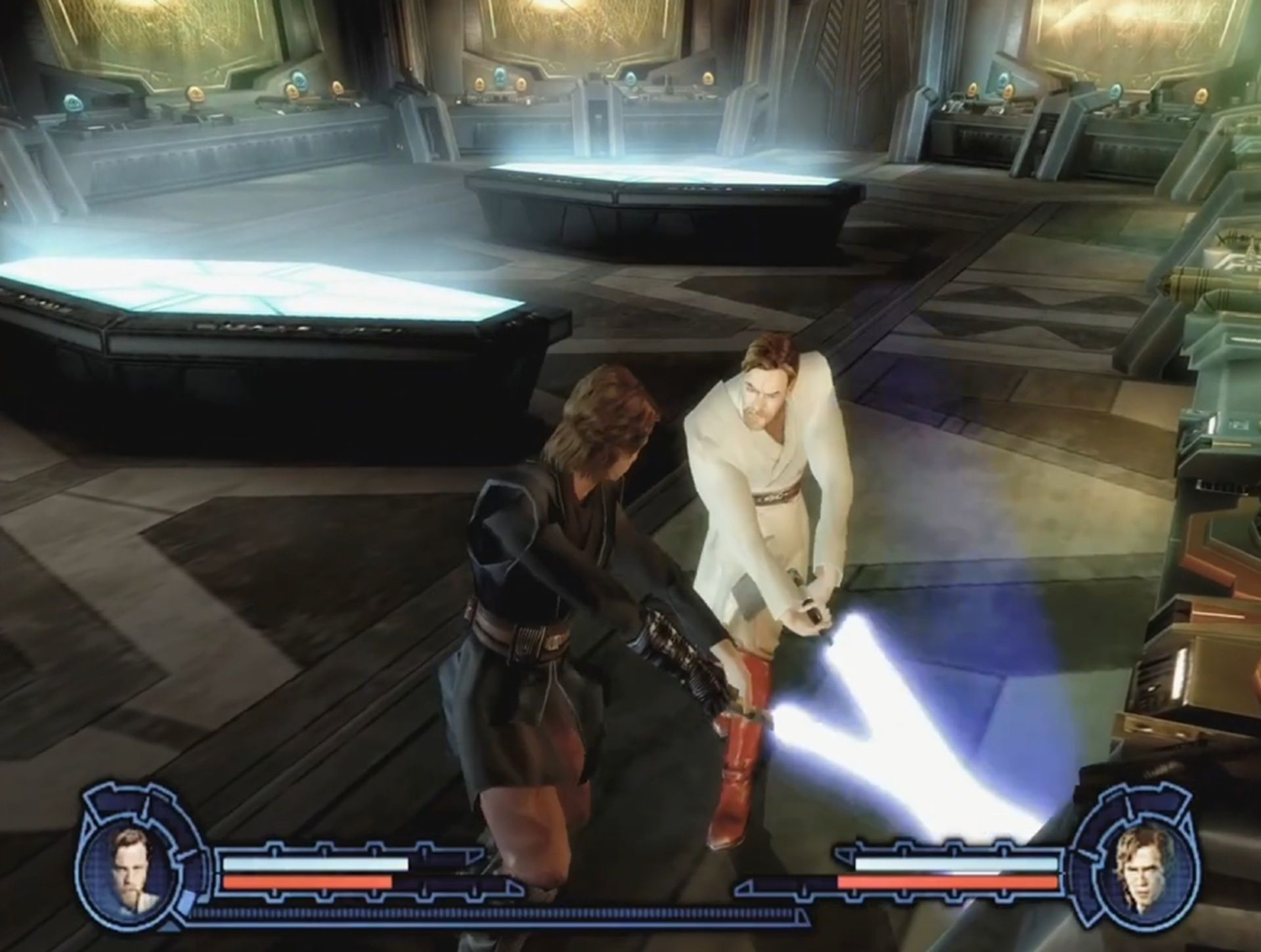 A screenshot of gameplay from Star Wars Episode 3 Revenge of the Sith.