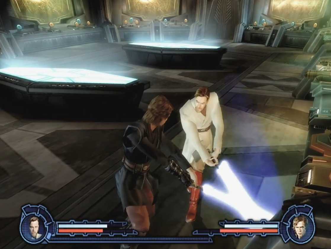 A screenshot of gameplay from Star Wars Episode 3 Revenge of the Sith.