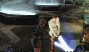 A screenshot of gameplay from Star Wars Episode 3 Revenge of the Sith.