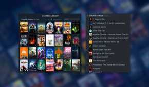 Steam Beta feature Steam Family library