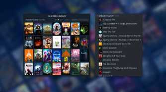 Steam Beta feature Steam Family library