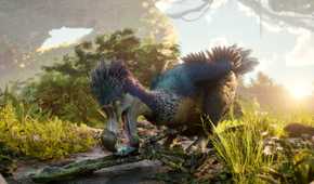 Ark 2 dodo eating gem on the ground