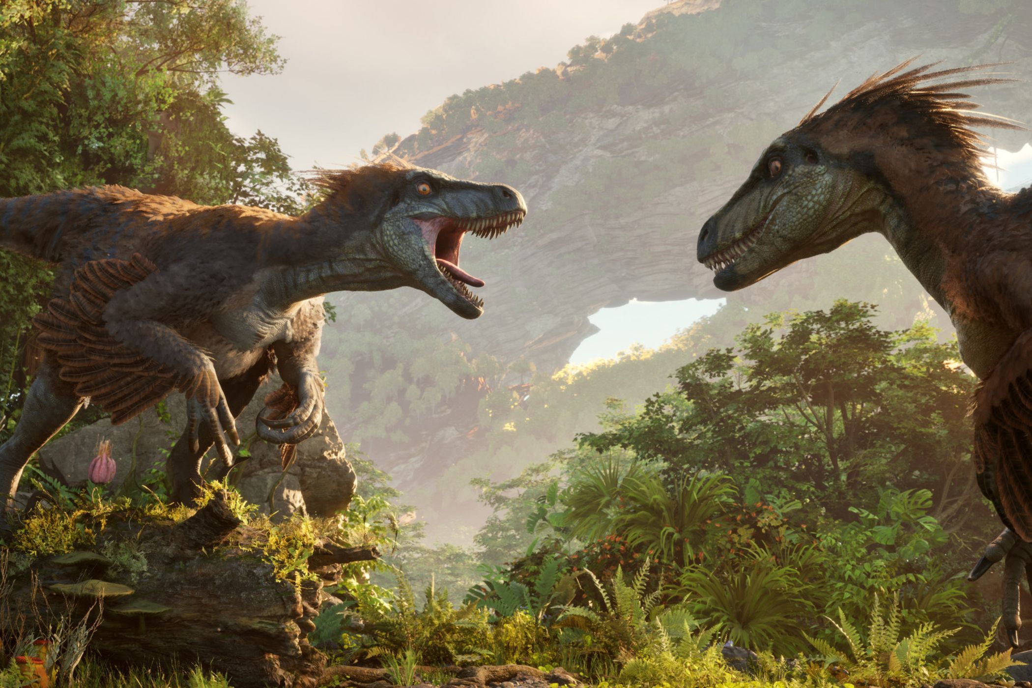 Ark 2 raptors fighting