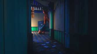 Kandyland hallway with animatronic roaming
