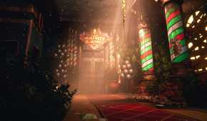 Kandyland door with logo above it