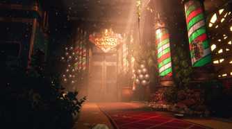 Kandyland door with logo above it
