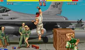 A screenshot of gameplay of Street Fighter 2 The World Warrior