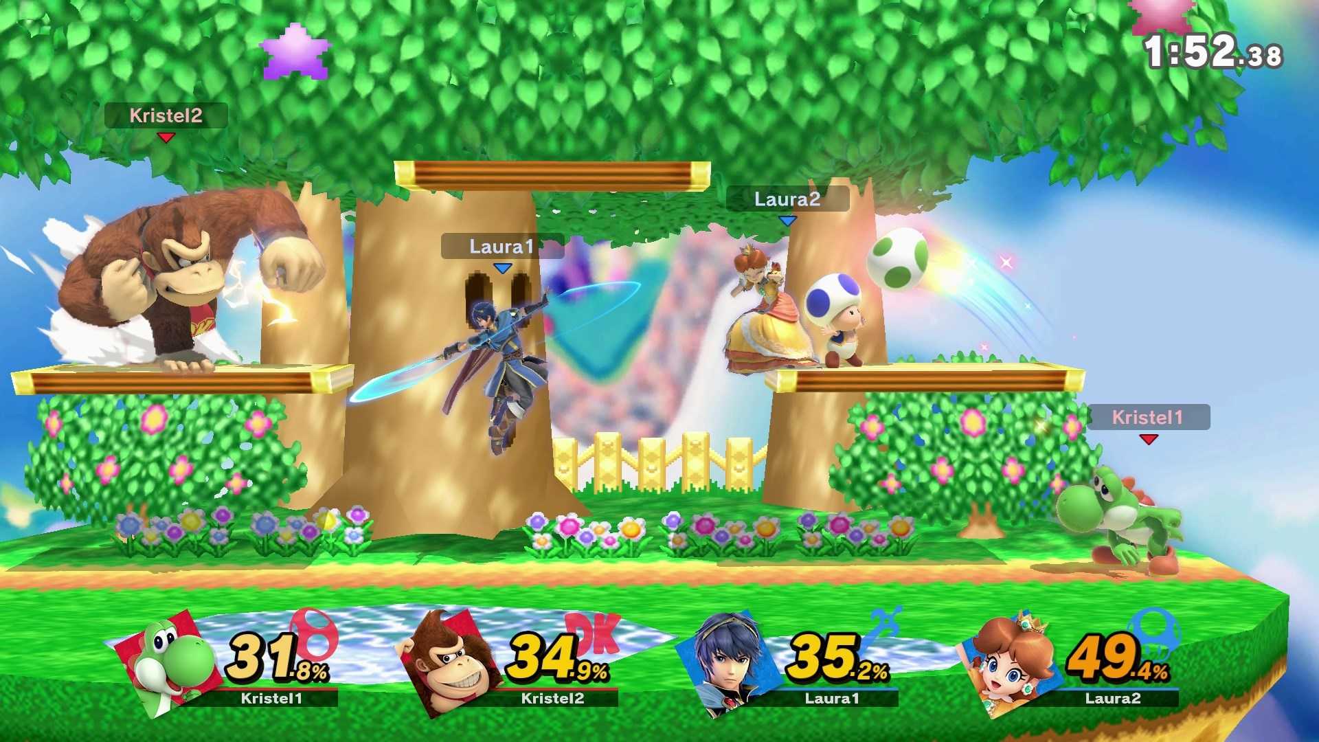 A screenshot of gameplay from Super Smash Bros. Ultimate