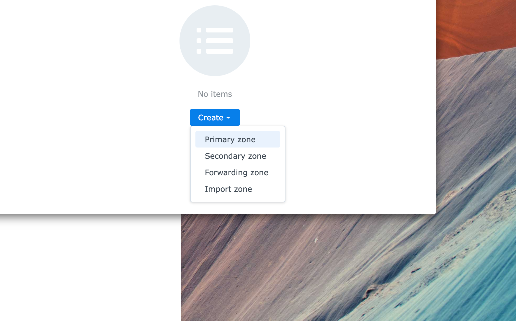 Synology DNS server DNS zones