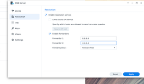 Synology DNS server forwarding