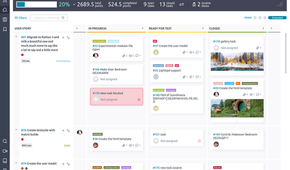 screenshot of taiga project management software
