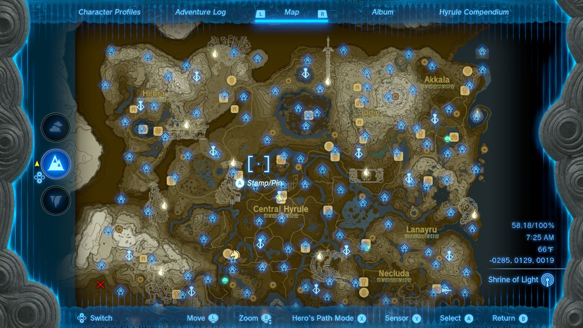 tears of the kingdom map
