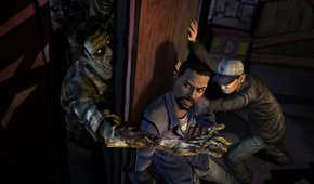 Lee and Glen in Telltale's The Walking Dead Season 1