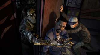 Lee and Glen in Telltale's The Walking Dead Season 1