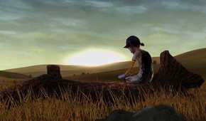 Clementine saying goodbye in Telltale's The Walking Dead Season 1