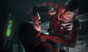 An image from The Evil Within 2, showing the protagonist being mauled by a ghostly creature.