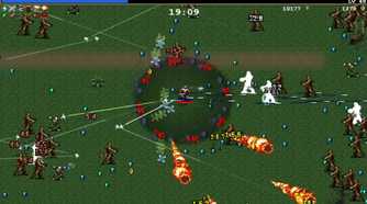A screenshot of gameplay from Vampire Survivors