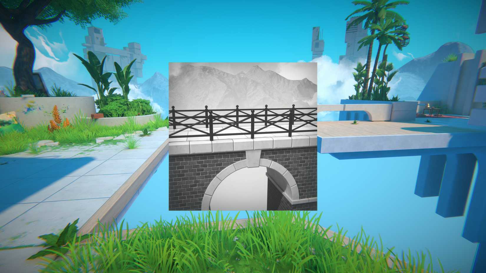 Using a photograph to create a bridge in Viewfinder