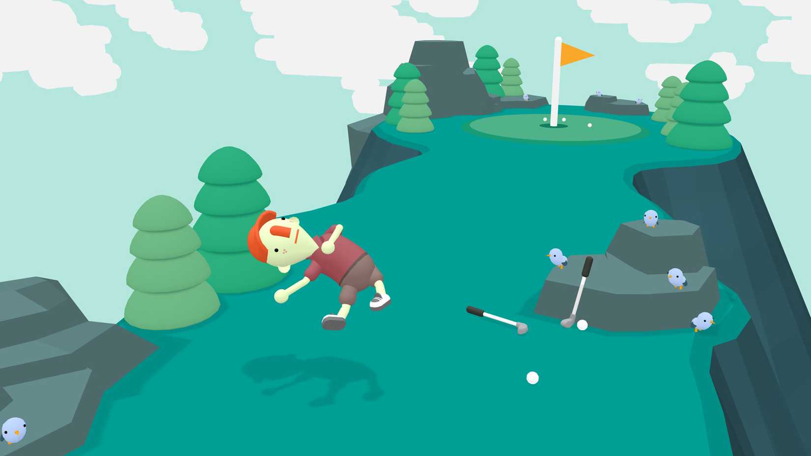 Screenshot from the video game What the Golf?