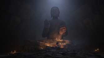 Wuchang-Fallen-Feathers-kneeling-statue