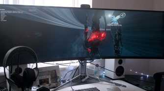 X4_ Foundations on a 49-inch monitor