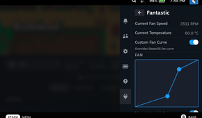 Official "Fantastic" fan control Decky Loader plugin image.