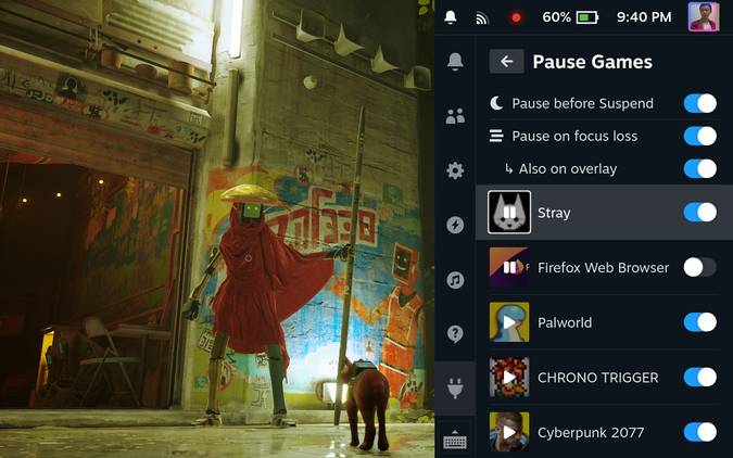 Official "Pause Games" Decky Loader plugin image.