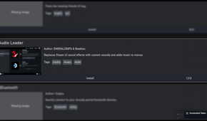 The Audio Loader app on Decky