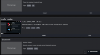 The Audio Loader app on Decky
