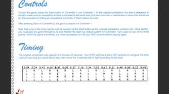 Nintendo World Championships 1990 NES - DIP switch settings