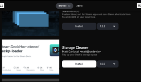 The Storage Cleaner app on Decky