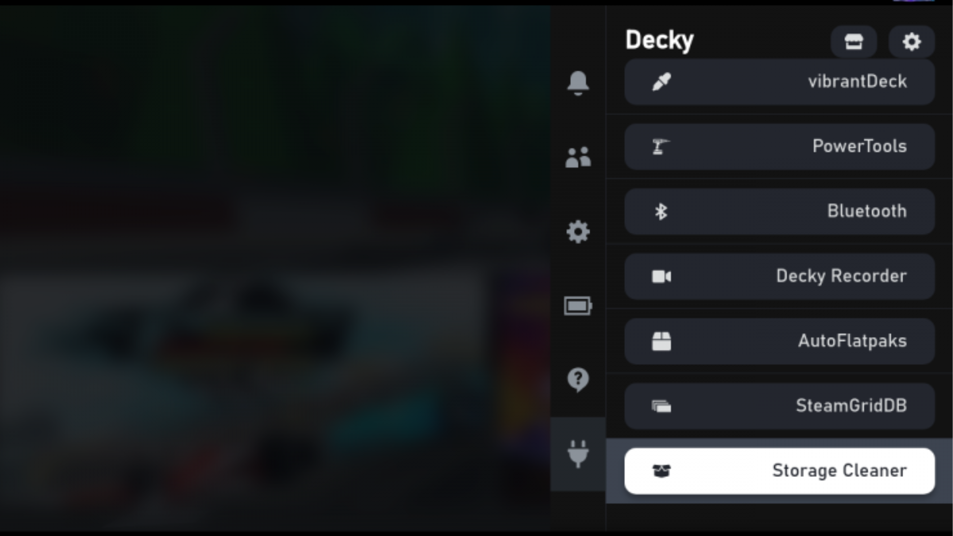 Storage Cleaner Tab in Decky