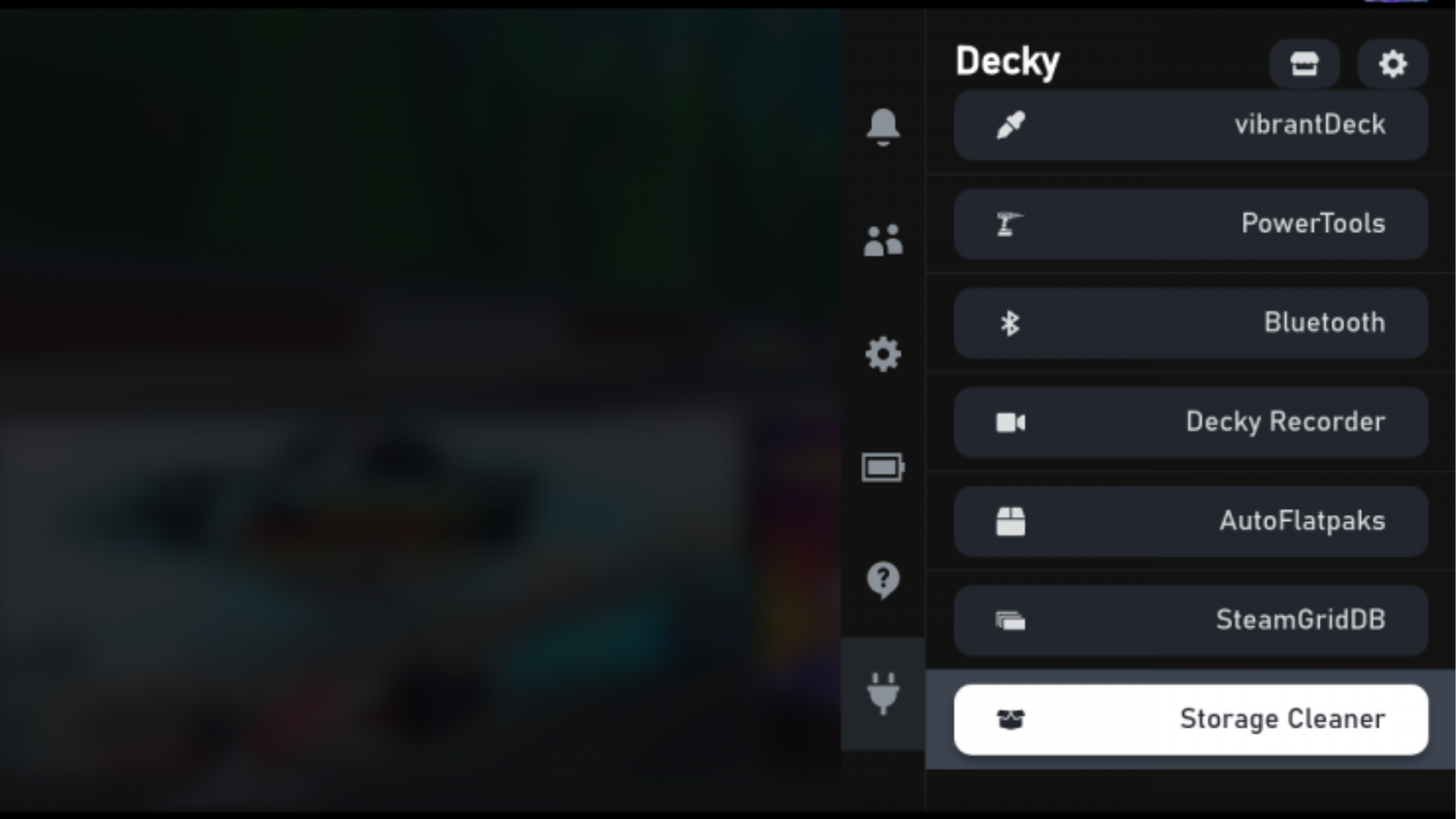 Storage Cleaner Tab in Decky