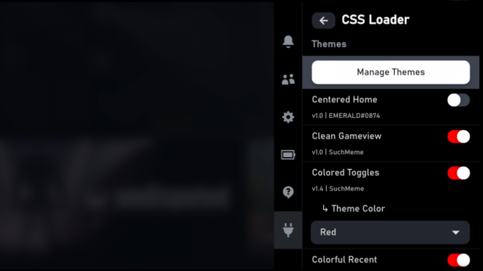 CSS Loader settings