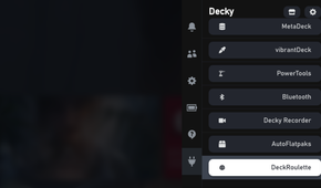 Deck Roulette Decky plugin tab