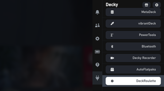 Deck Roulette Decky plugin tab